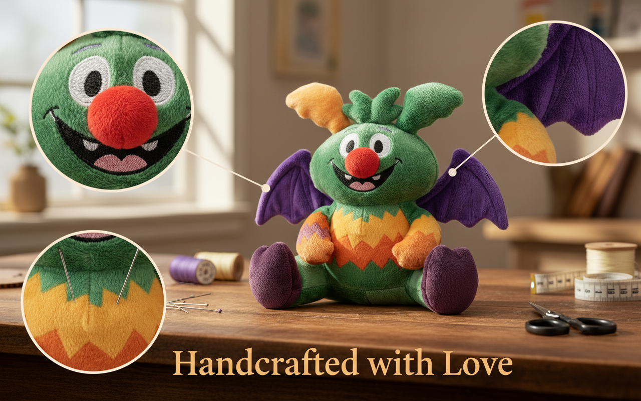Mythical Plush Doll,Handmade Soft Stuffed Animal, Magical Monster | 10In