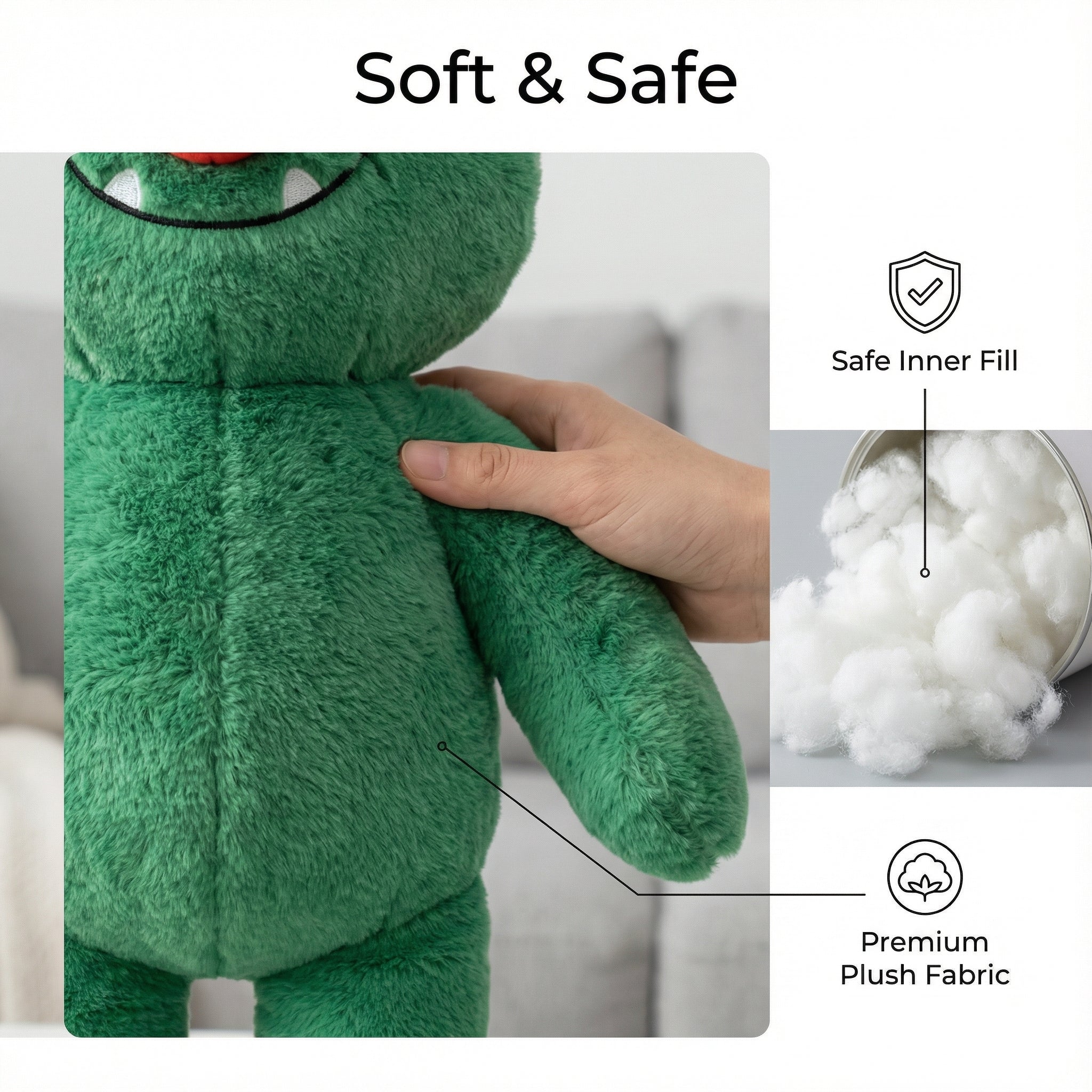 Mythical Plush Doll,Handmade Soft Stuffed Animal, Magical Monster | 10In