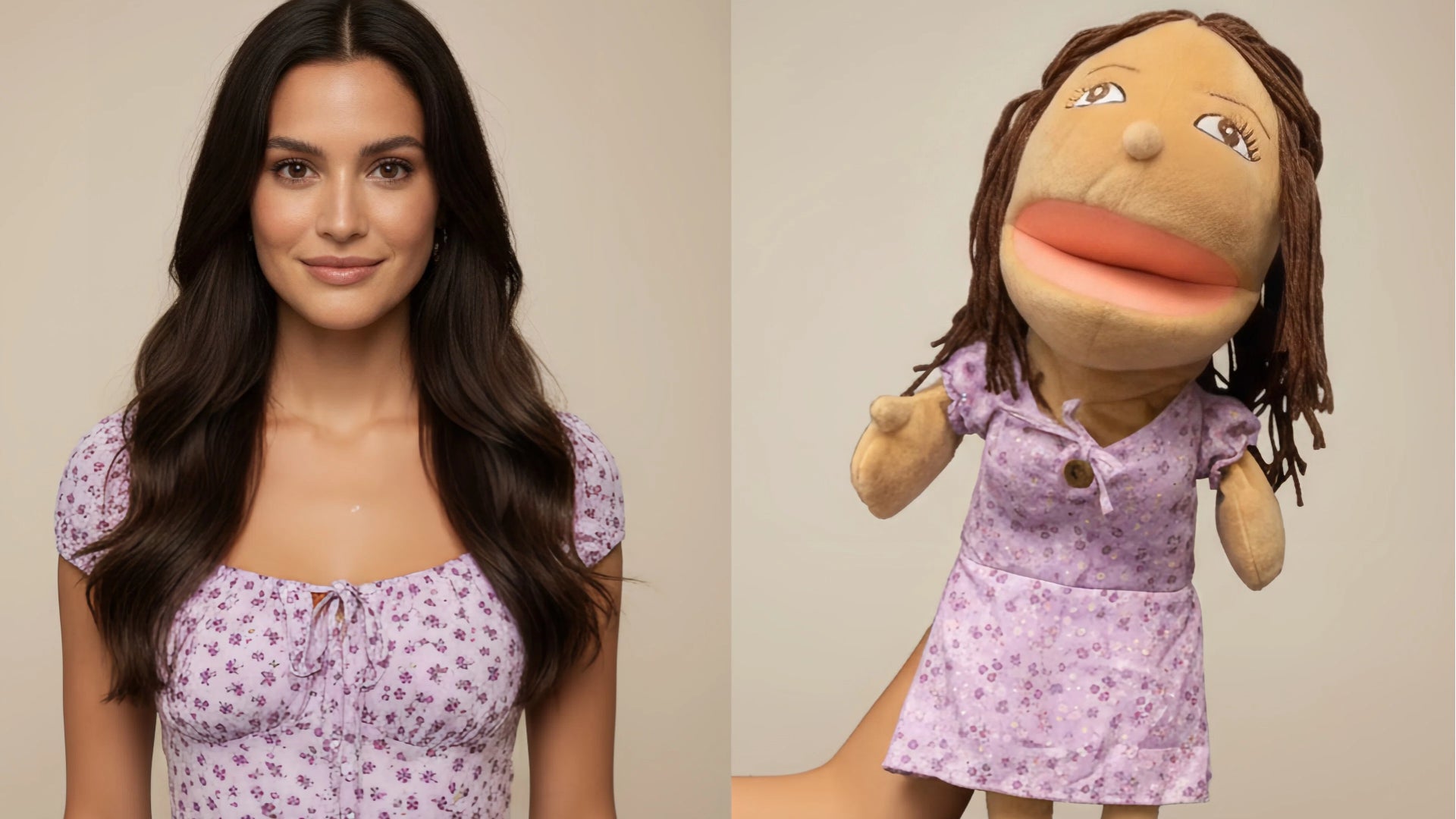 Custom Hand Puppet from Photo | Personalized Look-Alike Puppet | Portrait Handmade Plush Doll Gift Personalized Portrait Hand Puppet,Personalized Gift for Adults & Pet Lovers(8IN-20IN)