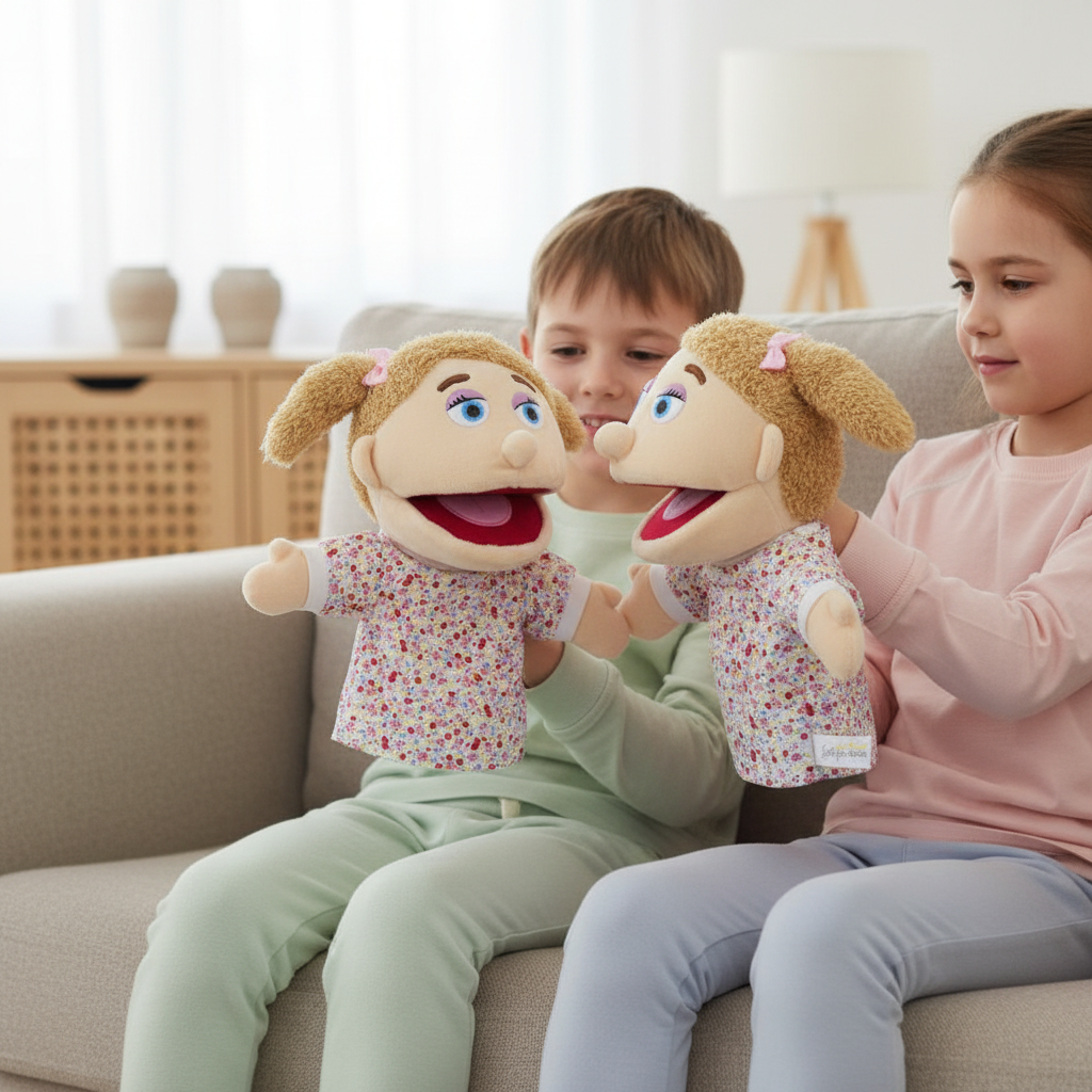 Custom Hand Puppet from Photo | Personalized Look-Alike Puppet | Portrait Handmade Plush Doll Gift Personalized Portrait Hand Puppet,Personalized Gift for Adults & Pet Lovers(8IN-20IN)