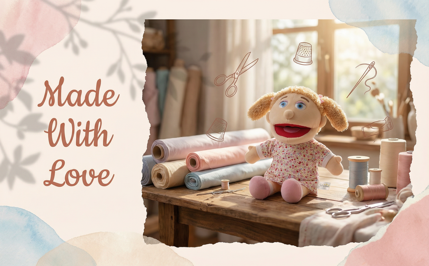 Custom Hand Puppet from Photo | Personalized Look-Alike Puppet | Portrait Handmade Plush Doll Gift Personalized Portrait Hand Puppet,Personalized Gift for Adults & Pet Lovers(8IN-20IN)
