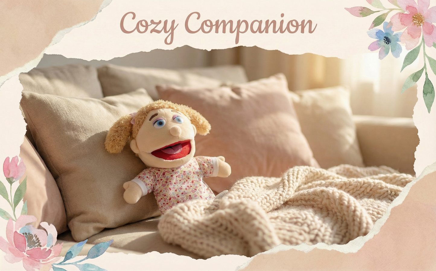 Custom Hand Puppet from Photo | Personalized Look-Alike Puppet | Portrait Handmade Plush Doll Gift Personalized Portrait Hand Puppet,Personalized Gift for Adults & Pet Lovers(8IN-20IN)