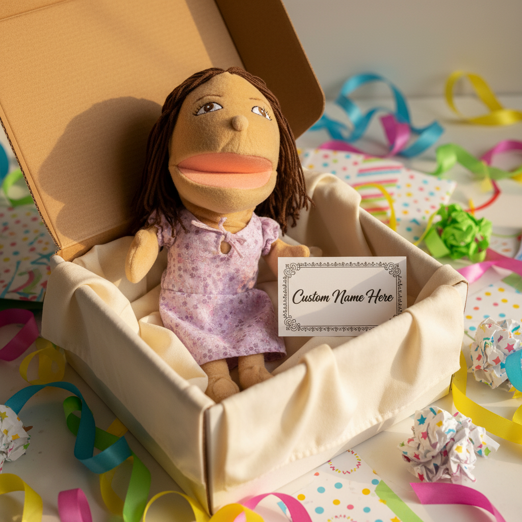 Custom Hand Puppet from Photo | Personalized Look-Alike Puppet | Portrait Handmade Plush Doll Gift Personalized Portrait Hand Puppet,Personalized Gift for Adults & Pet Lovers(8IN-20IN)