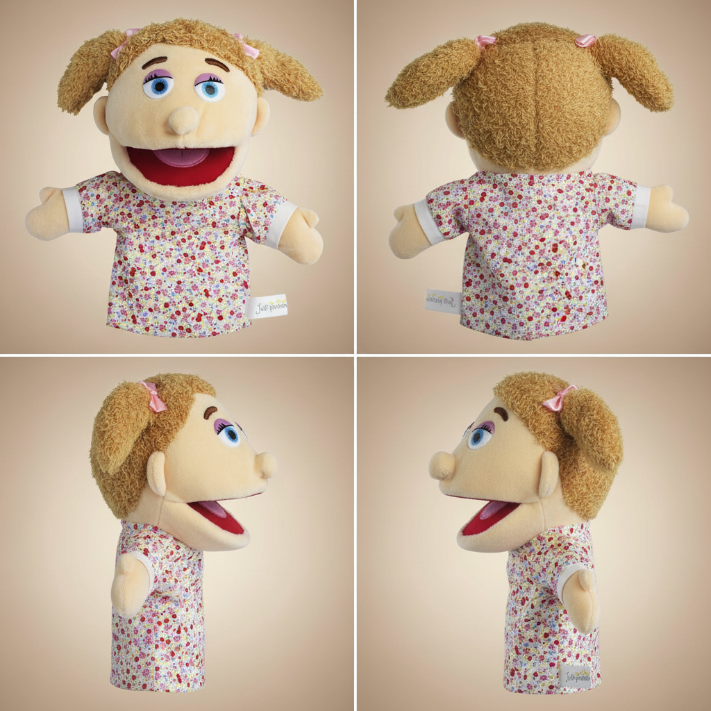 Custom Hand Puppet from Photo | Personalized Look-Alike Puppet | Portrait Handmade Plush Doll Gift Personalized Portrait Hand Puppet,Personalized Gift for Adults & Pet Lovers(8IN-20IN)