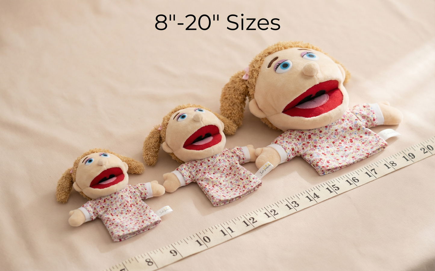 Custom Hand Puppet from Photo | Personalized Look-Alike Puppet | Portrait Handmade Plush Doll Gift Personalized Portrait Hand Puppet,Personalized Gift for Adults & Pet Lovers(8IN-20IN)