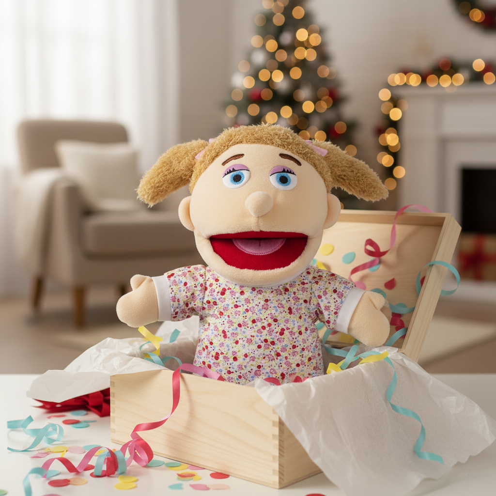 Custom Hand Puppet from Photo | Personalized Look-Alike Puppet | Portrait Handmade Plush Doll Gift Personalized Portrait Hand Puppet,Personalized Gift for Adults & Pet Lovers(8IN-20IN)