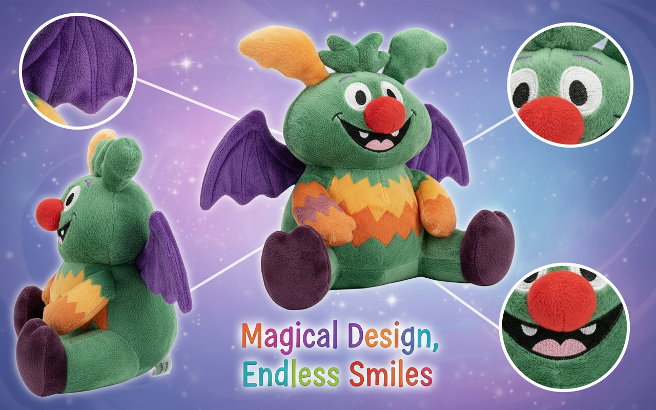 Mythical Plush Doll,Handmade Soft Stuffed Animal, Magical Monster | 10In