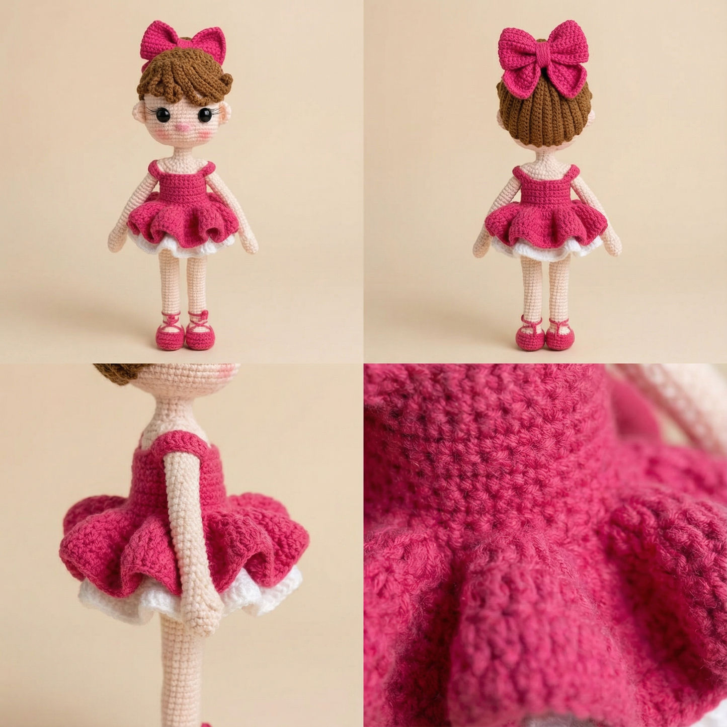 Custom Knitted Doll from Your Photo | Personalized Handmade Plush Toy | Unique Gift for Baby, Kids, Adults