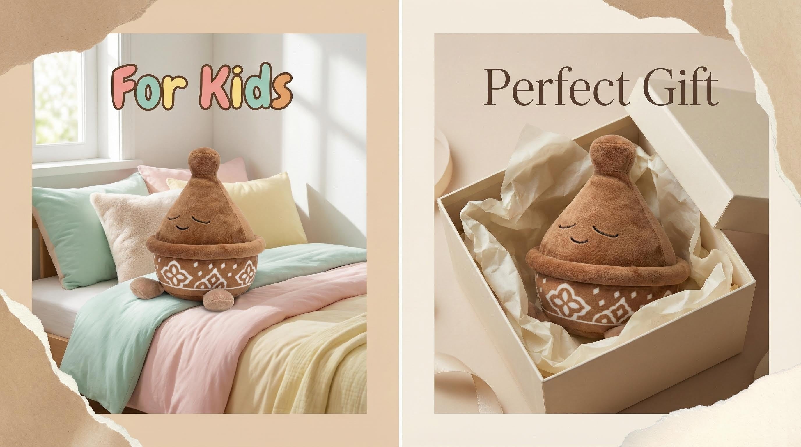 Artisan Pottery Plushie | Handmade 10-inch Soft Vase