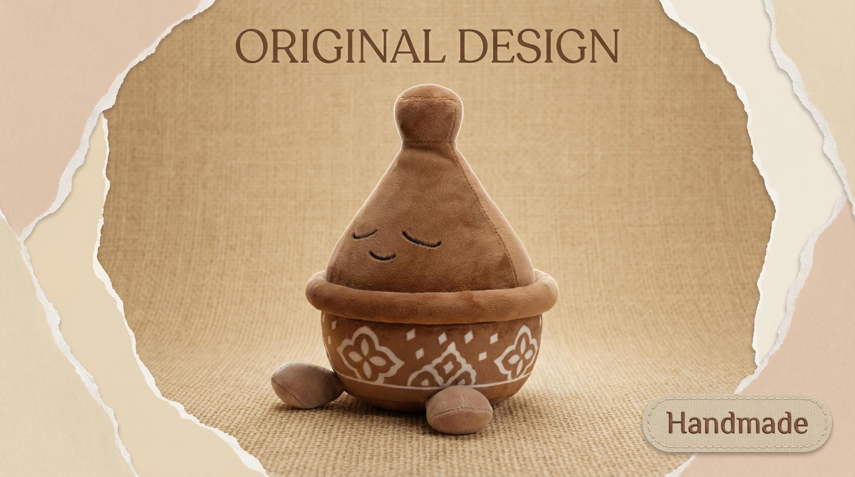Artisan Pottery Plushie | Handmade 10-inch Soft Vase