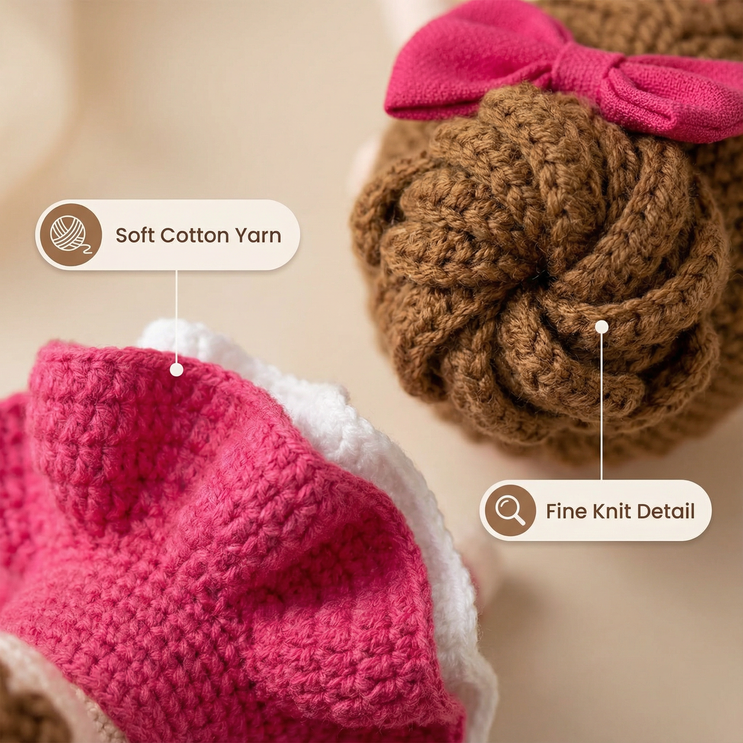 Custom Knitted Doll from Your Photo | Personalized Handmade Plush Toy | Unique Gift for Baby, Kids, Adults